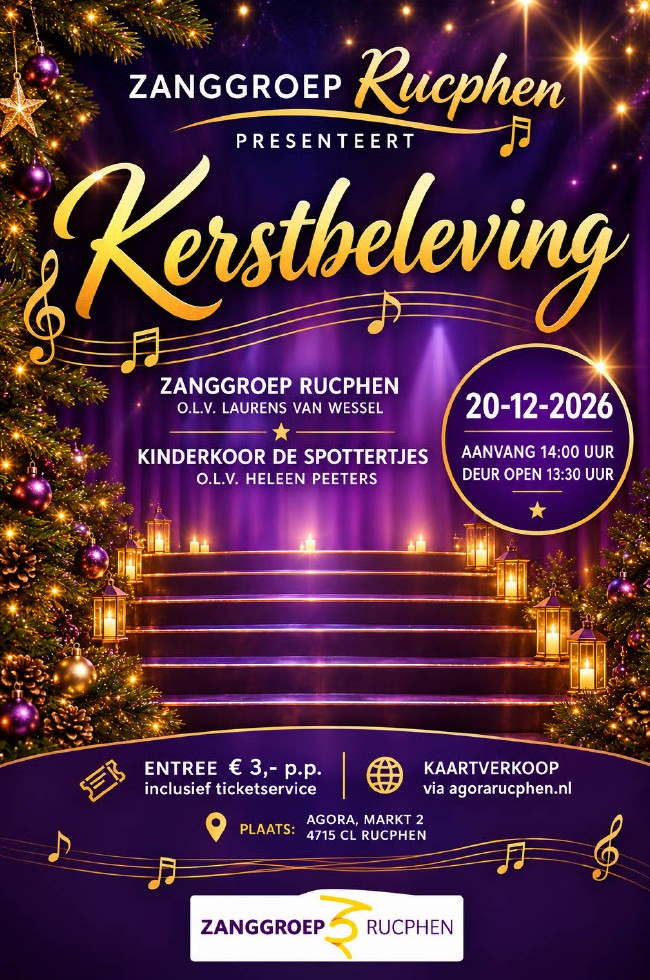 Kerstbeleving Zanggroep Rucphen 2026